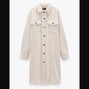 🔥MOVING SALE🔥NEW ZARA CORDUROY Shirt Jacket XS